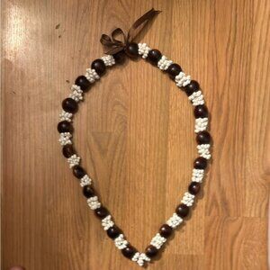 Handmade kukui nut & seashell lei